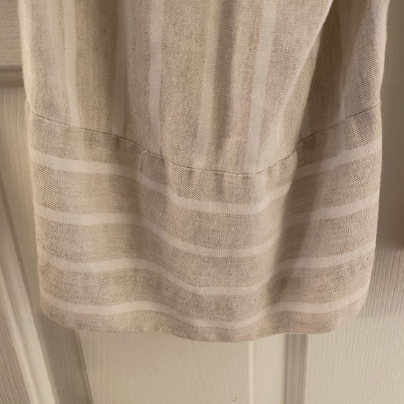 Loft Cropped Wide Leg Linen Pant - Sz L - Picture 4 of 4